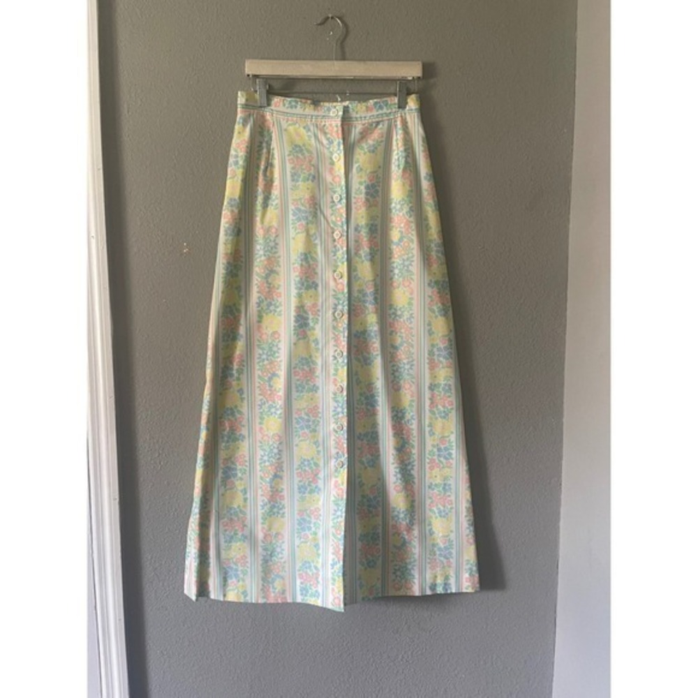 Vintage Maxi Floral Skirt